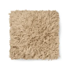 Coussin Meadow A Poils Longs - Sable Clair - 50 X 50 Cm