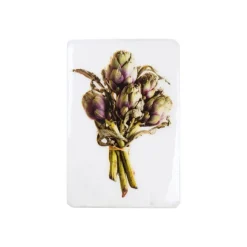 Décoration Murale Bouquet D'Artichauts - 20 X 29 Cm - Violettes