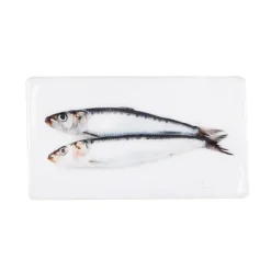 Décoration Murale Deux Sardines - 35 Cm X 20 Cm