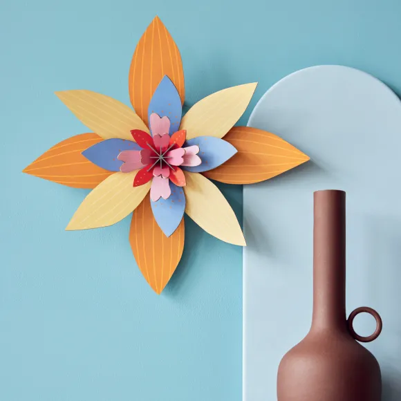 Décoration Murale Fleur Apricot Sorbet