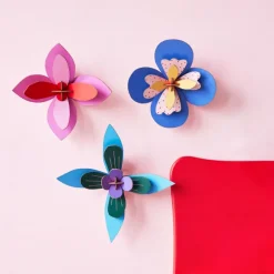 Décoration Murale Fleur Cobalt Cocktail