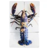 Décoration Murale Homard Bleu / Fond Blanc - 40 X 60 Cm