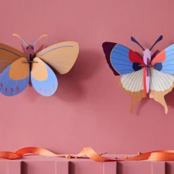 Décoration Murale Papillon Frange - Prune