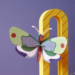 Décoration Murale Papillon Foret Menthe En Carton Recycle