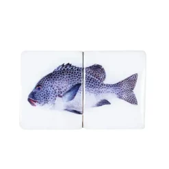 Décoration Murale Poisson Arlequin Sur Fond Blanc - 40 Cm X 20 Cm