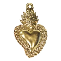 Exvoto Coeur Mini Ardent Or