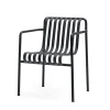 Fauteuil Dining Palissade En Acier Poudre - Anthracite