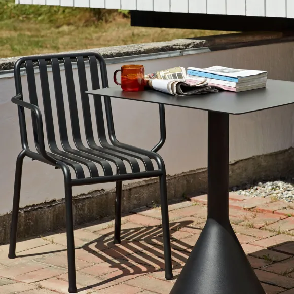 Fauteuil Palissade En Acier Poudre - Anthracite