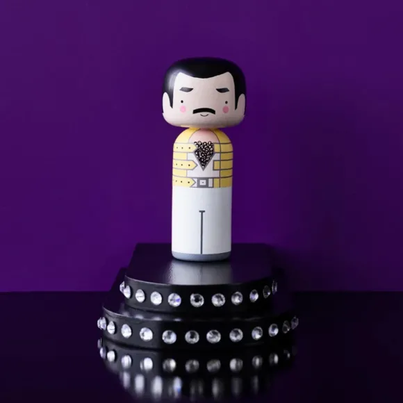 Figurine En Bois - Kokeshi Sketch.Inc - Freddie - 14.5 Cm