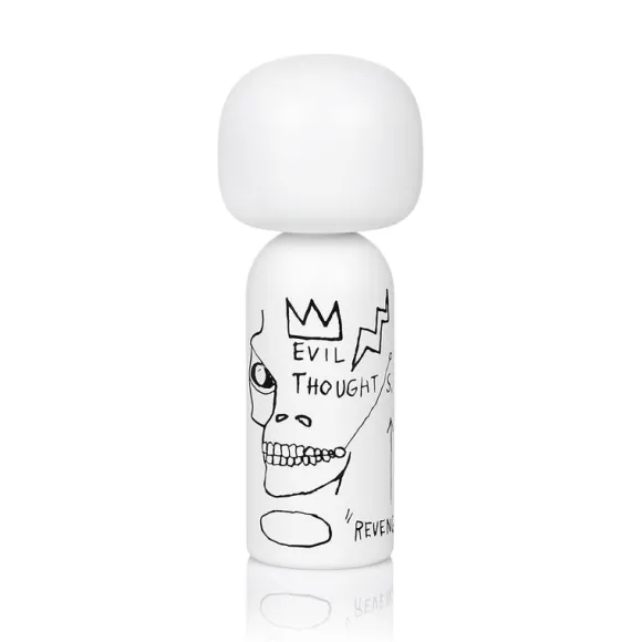 Figurine En Bois Kokeshi Sketch.Inc Jean-Michel Basquiat Evil Thoughts - 14.5 Cm
