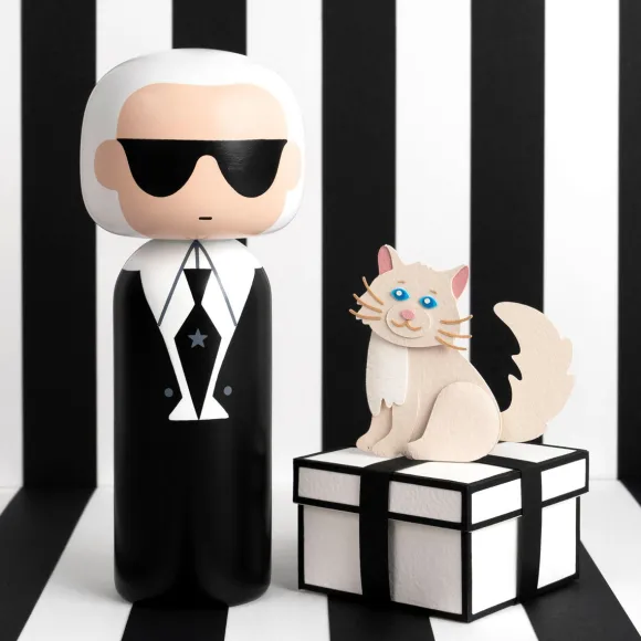 Figurine En Bois Kokeshi Sketch.Inc Karl - 14.5 Cm