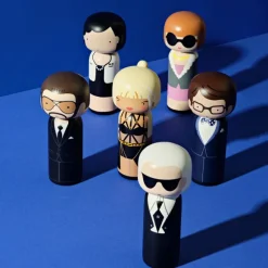 Figurine En Bois Kokeshi Sketch.Inc Anna - 14.5 Cm