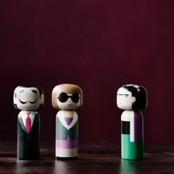 Figurine En Bois Kokeshi Sketch.Inc Anna - 14.5 Cm