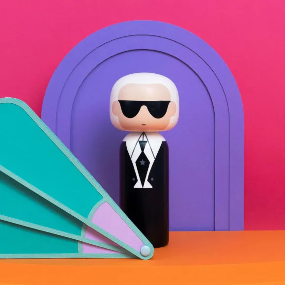 Figurine En Bois Kokeshi Sketch.Inc Karl - 14.5 Cm