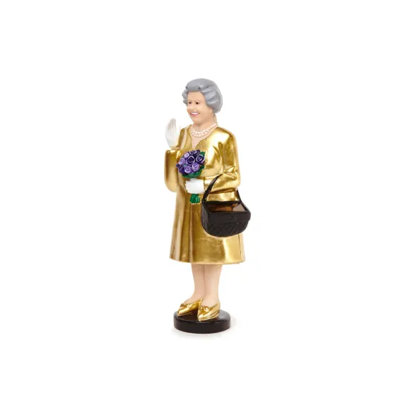 Figurine Reine Solaire - Elisabeth Ii - Edition Or