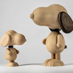 Figurine Snoopy - Chene, Detail Fume - 22 Cm