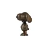 Figurine Snoopy - Chene Fume - H 15 Cm