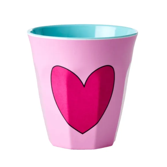 Gobelet Coeur En Melamine - Rose