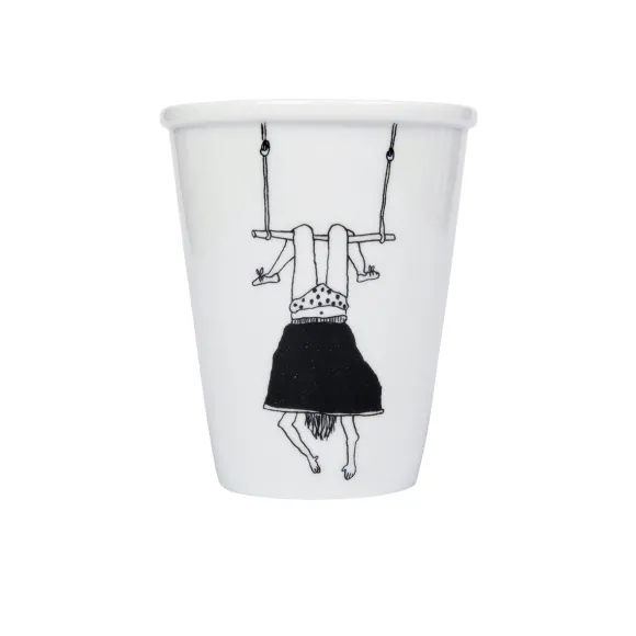 Gobelet Fille Au Trapeze En Porcelaine