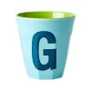 Gobelet Lettre G En Melamine - Menthe
