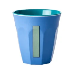 Gobelet Lettre I En Melamine - Bleu