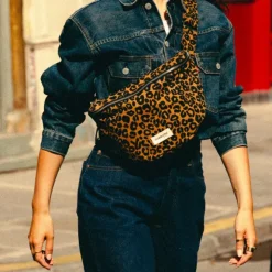 Grande Banane Custine En Coton Recycle - Leopard