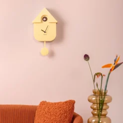Horloge Modern Cuckoo - Jaune