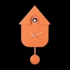 Horloge Modern Cuckoo - Orange