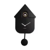 Horloge Modern Cuckoo En Metal L 21.5 X H 41 Cm - Noir