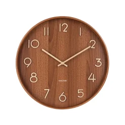 Horloge Murale Pure En Bois De Tilleul - O 40 Cm - Dark