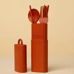 Kit De Couverts Reutilisables Et Nomades En Matiere Biosourcee