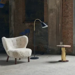 Lampadaire Bellevue - 176 Cm - Noir & Laiton