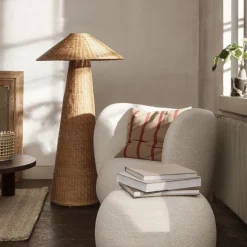 Lampadaire Dou Rotin - 131 Cm - Naturel