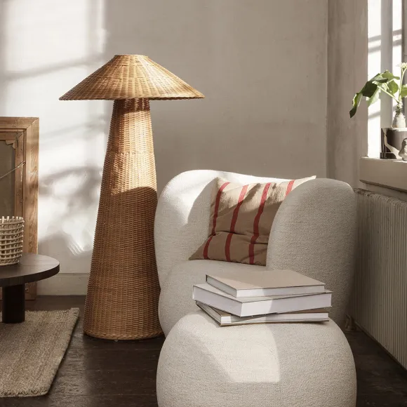 Lampadaire Dou Rotin - 131 Cm - Naturel