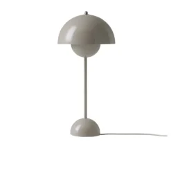 Lampe A Poser Flowerpot Vp3 By Verner Panton - Gris Beige