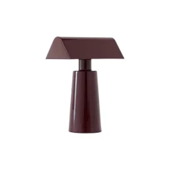 Lampe De Table Caret Mf1 H 22Cm - Bordeaux Fonce