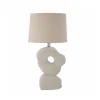 Lampe De Table Cathy En Gres Blanc - L36Xh53Xl25,5Cm