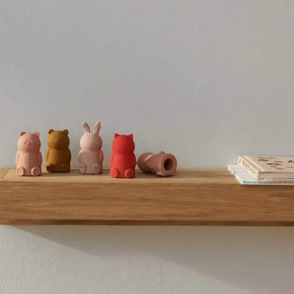 Lot De 8 Marionnettes De Doigt Jim En Silicone - Rose