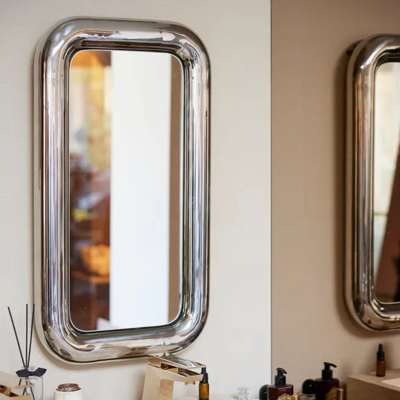 Miroir Chubby - 45 X 80 Cm - Chrome