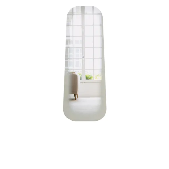 Miroir Fading Rectangulaire - H 150 X 56 Cm - Blanc