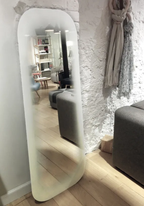 Miroir Fading Rectangulaire - H 150 X 56 Cm - Blanc