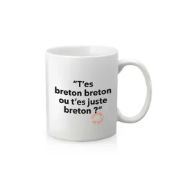 Mug Loic Prigent - T'Es Breton Breton