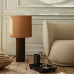 Pied De Lampadaire Post Chene - O 18 X H 70 Cm - Solid