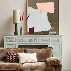 Pied De Lampe Retro En Ceramique - Vert