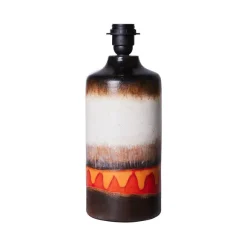 Pied De Lampe Retro En Gres Emaille