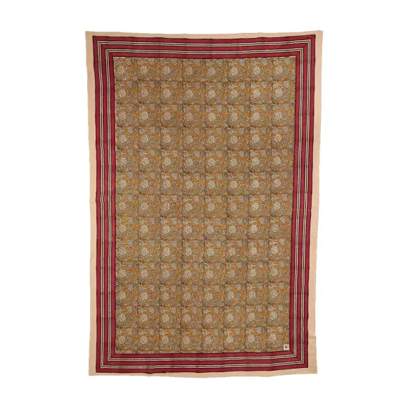 Plaid Botanical En Coton - L 220 X L 140 Cm