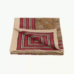 Plaid Botanical En Coton - L 220 X L 140 Cm