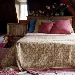 Plaid Botanical En Coton - L 220 X L 140 Cm