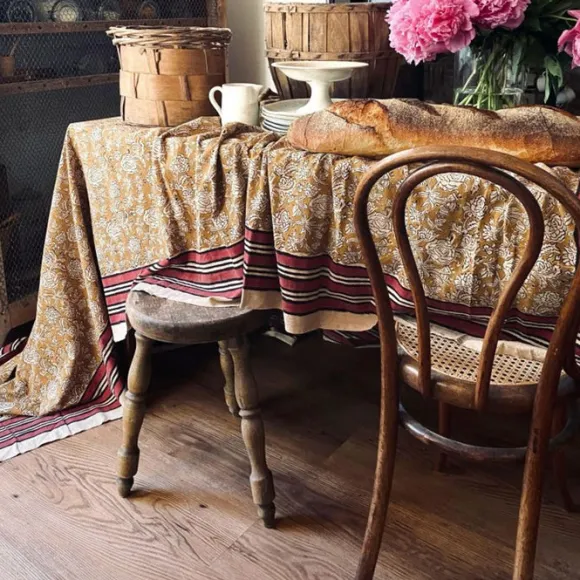 Plaid Botanical En Coton - L 220 X L 140 Cm