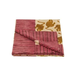 Plaid Powder Tiger En Coton - 220 X 140 Cm